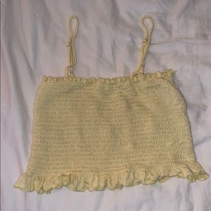 Yellow cropped top